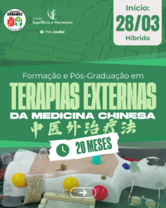 Curso de Terapias Externas da Medicina Chinesa - Matricula até dia 13/03