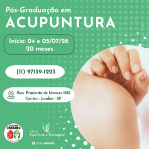 Pós Graduação em Acupuntura - Matrícula até 10/06